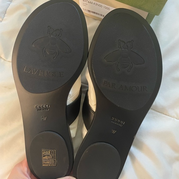 GG  Sandal With Double G Black